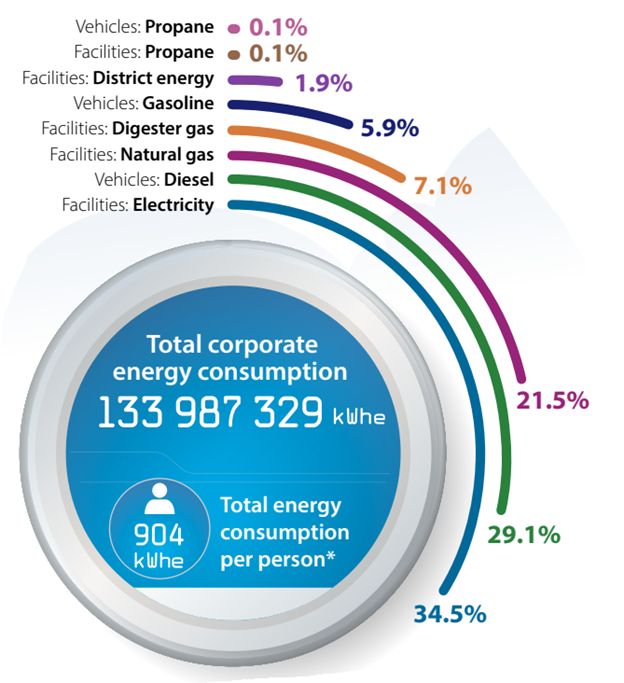Total corporate energy consumption